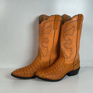 Rios Of Mercedes Hornback Caiman Cowboy Boots | Exotic | Men’s 10 C
